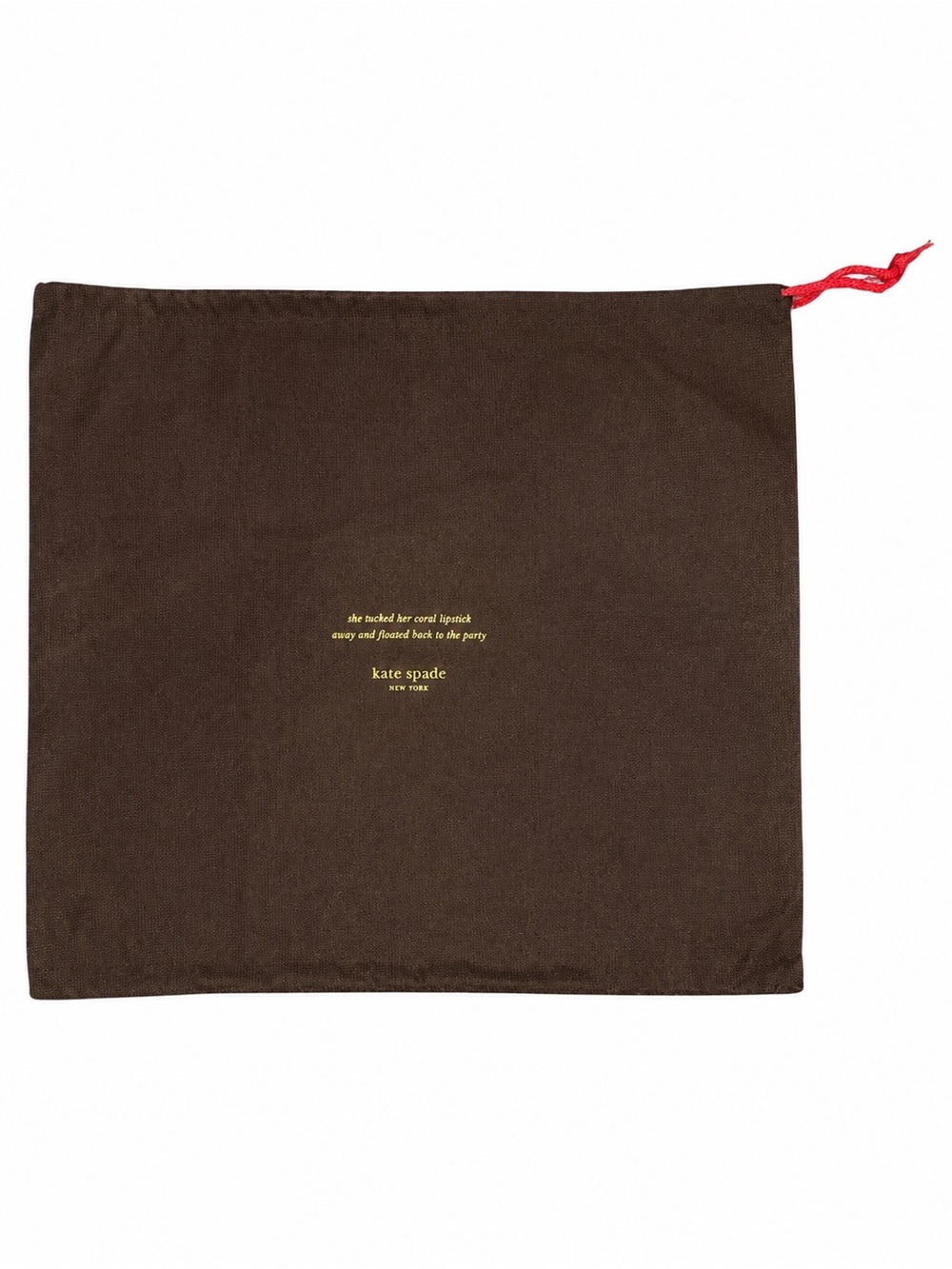Vintage Kate Spade Storybook Brown Dust Bag 19.5” x 17”